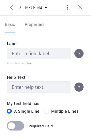 Figure 1: Like your custom field types, the text field types settings are configured in a Java interface.