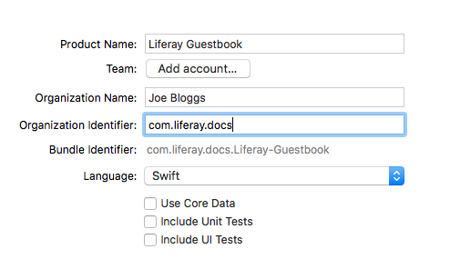 Figure 2: Fill out this form as shown.