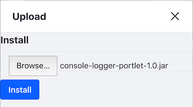 図1：App ManagerのUploadダイアログを介したアプリのインストールは非常に簡単です。