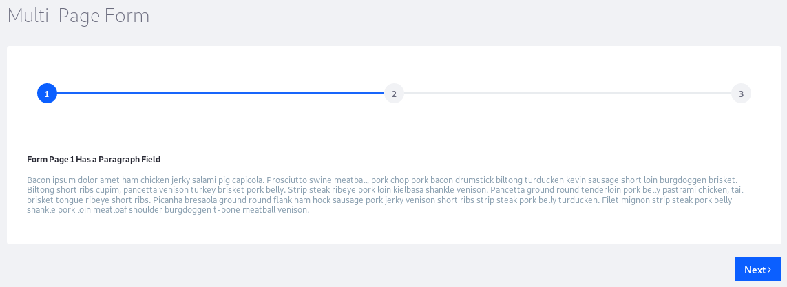 Figure 1: The default pagination style.