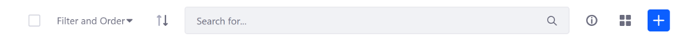 Figure 1: The Management ToolBar lets the user customize how the app displays content.
