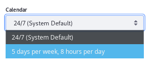 Figure 1: Write a Custom SLA Calendar if the default, 24/7 calendar isnt sufficient.