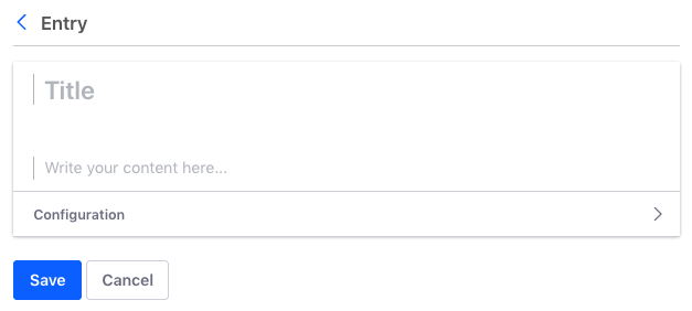 Figure 2: Enter your alert or announcements title and content.