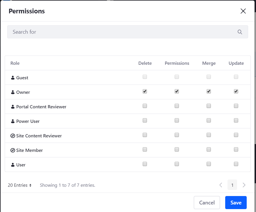 Figure 3: Configure the roles that can access and modify your variation.