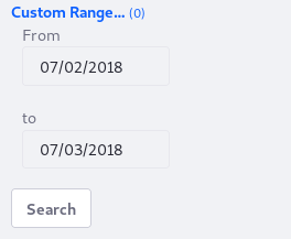 Figure 2: Users can include a Custom Range in the Modified Facet.