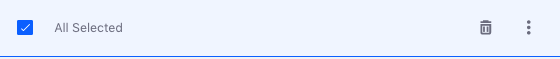 Figure 2: With multiple blog entries selected, the management bar changes to reflect the actions you can take on the selected entries.