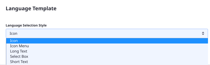 Figure 2: A select list provides a more user friendly configuration experience than a text field.