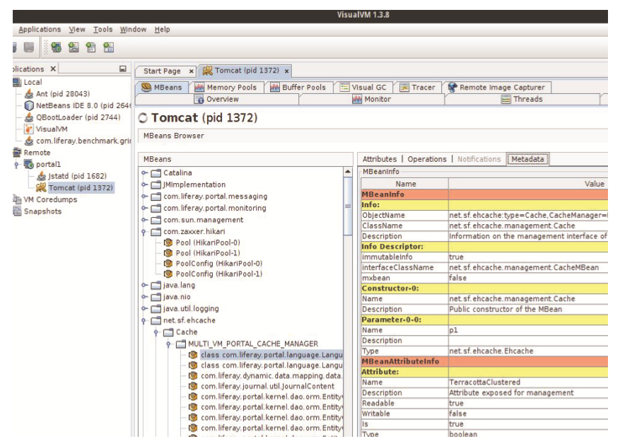 Visual VM lets you monitor using Java Management Extensions.