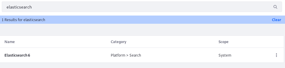 Figure 1: Use the System Settings application in Liferay DXPs Control Panel to configure the Elasticsearch adapter.