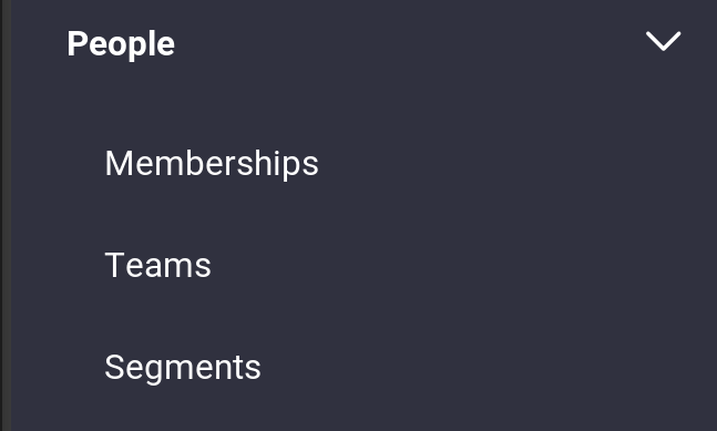 Figure 1: Select Memberships from the Site Administration menu.