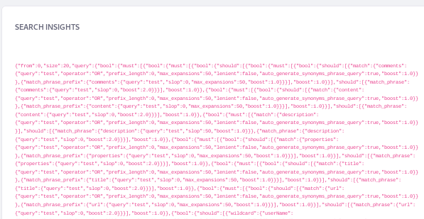 Figure 2: The full query string isnt for the faint of heart. This example is clipped to spare the reader.