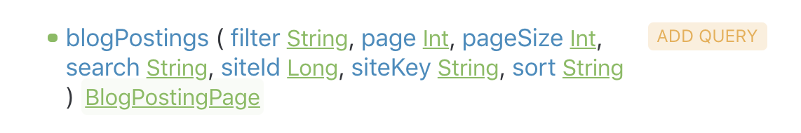 Figure 1: GraphQL exposes a definition for BlogPostings.