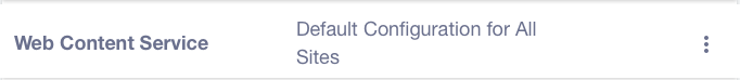 Figure 6: Some System Settings entries have a Default Configuration for All Sites scope.