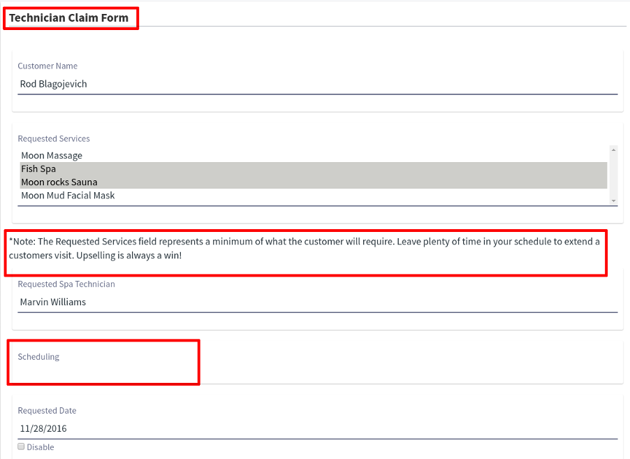 Figure 4: Use Fieldsets, Paragraphs, and Separators to enhance the appearance of your workflow task forms.
