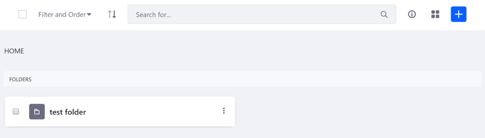 Figure 8: The Management Toolbars icon display view gives a quick summary of the contents description and status.