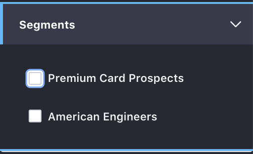 Figure 5: You can preview different experiences from the Preview Panel.