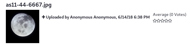 Figure 1: Anonymized content is presented with the User Anonymous Anonymouss identifying information.