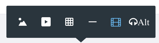 Figure 2: If youve installed and enabled Xuggler from the Server Administration → External Tools section of the Control Panel, you can add audio and video to your web content!