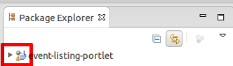 Figure 1: Look for an L overlay image to verify that the project imported successfully as a Liferay project.