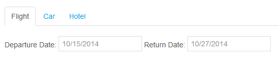 Figure 1: Using tabs can streamline your portlets interface.