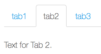 Figure 2: Placing content inside sections allows you to associate it with individual tabs.