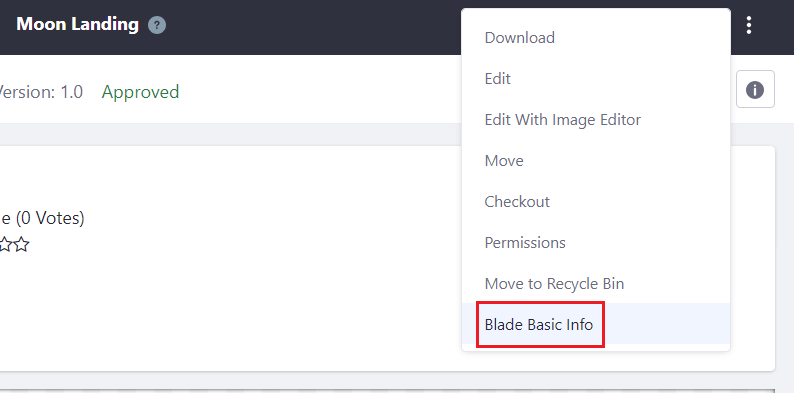 Figure 2: The new option is also available from the portlets Document Details.