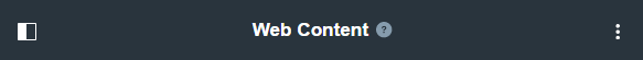 Figure 2: When switching your context to web content, the Control Menu adapts to provide helpful options for that area.