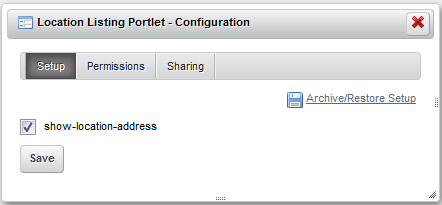 Figure 3.14: Your new portlet preference is available in the Configuration page.