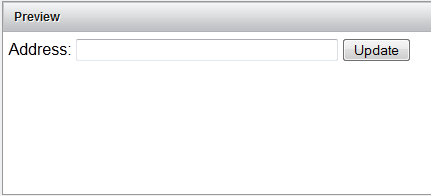 Figure 13.11: Your updated gadget now has a blank text window, thanks to the editing youve done in Liferays gadget editor.