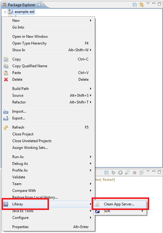 Figure 8.7: How to clean app server