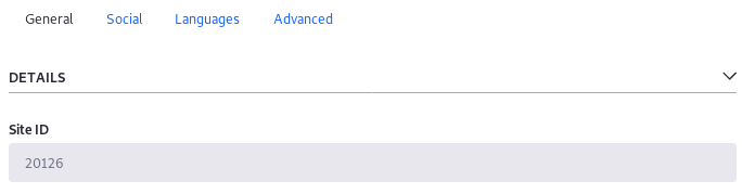 Figure 2: The Site ID in Site Settings is the Group ID in the terms of Use configuration.