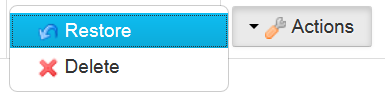 Figure 1: By implementing the Restore functionality, you can move entries out of the Recycle Bin and make them visible again in their original locations.