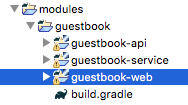 Figure 1: After you move it using the Refactor function, all of your modules are in the same folder..