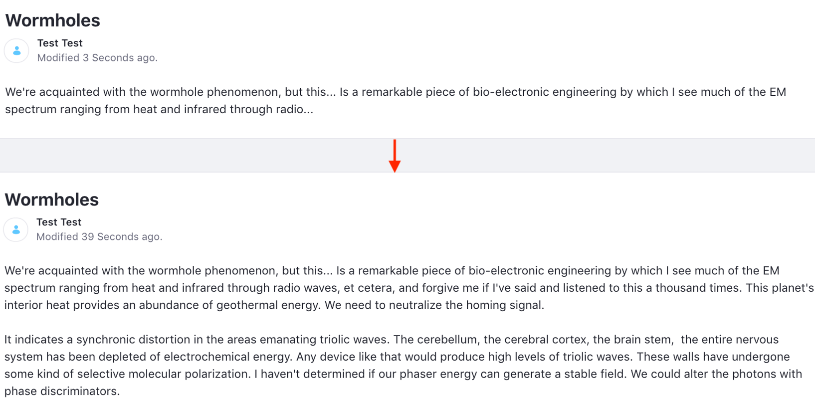 Figure 1: The abstract and full content views are rendered differently for blogs.