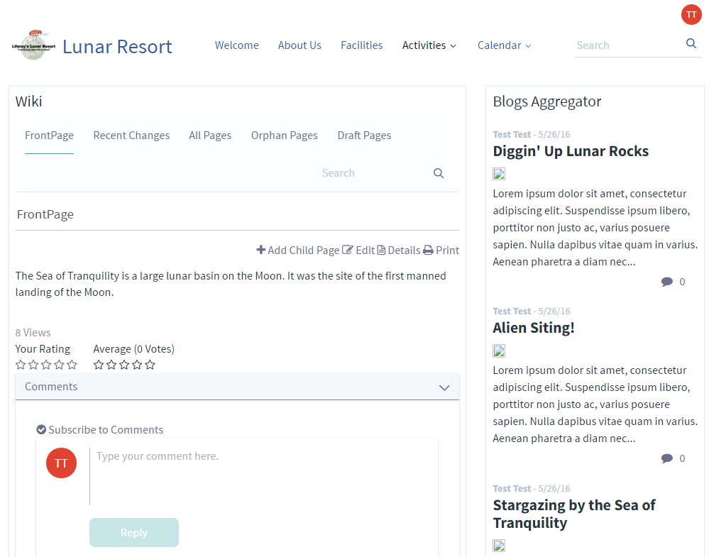 Figure 7: Your page layout options are virtually limitless with a slew of application and layout combinations.