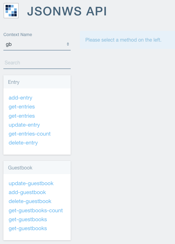 Figure 1: After youve added remote service methods to your projects *ServiceImpl classes, run Service Builder and redeploy your modules. Then check that your remote services are accessible.