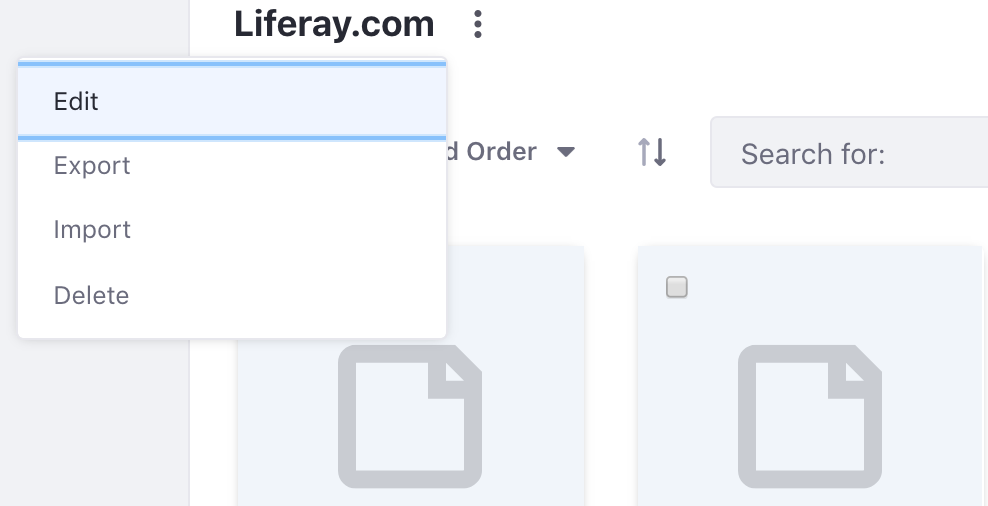 Figure 2: Exporting all of the Fragments in a Collection.