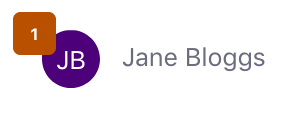 Figure 2: The number of notifications a user has appear in a badge on the users profile.