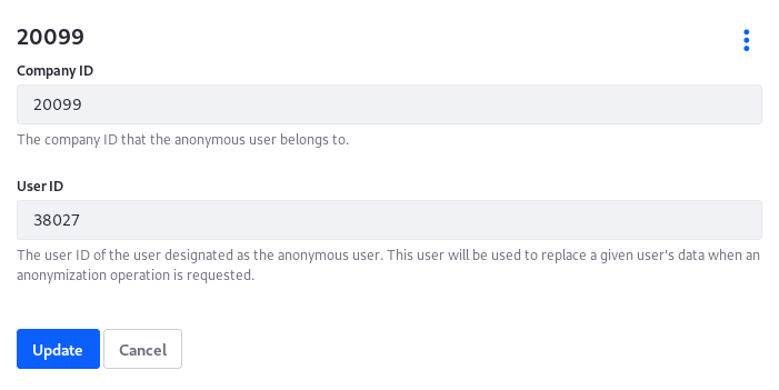 Figure 2: Assign your own Anonymous User from Control Panel → Configuration → System Settings → Users → Anonymous User.