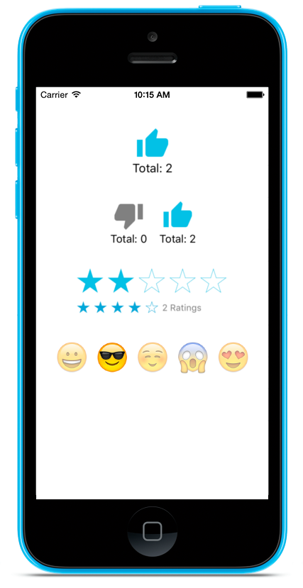 Figure 1: Rating Screenlets different Themes.