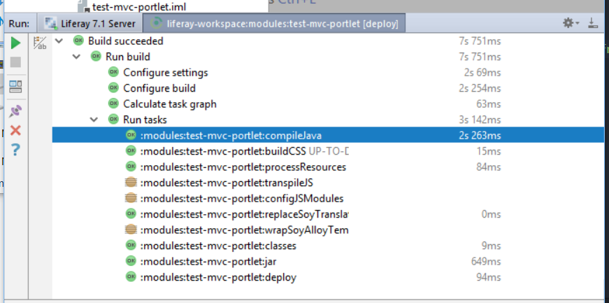 Figure 2: Verify that your project built successfully.