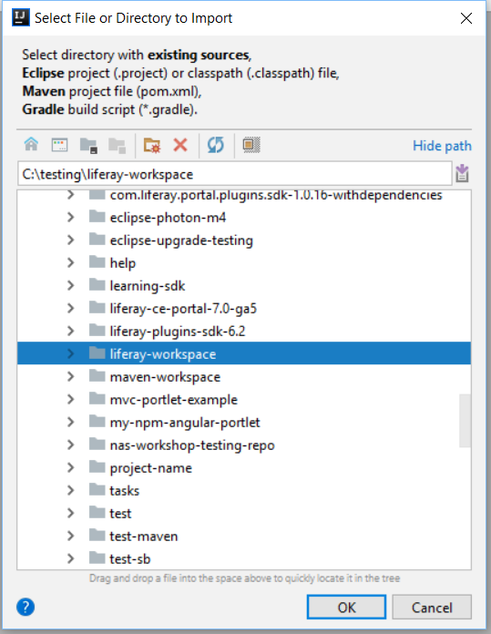 Figure 2: Specify your workspaces configurations.