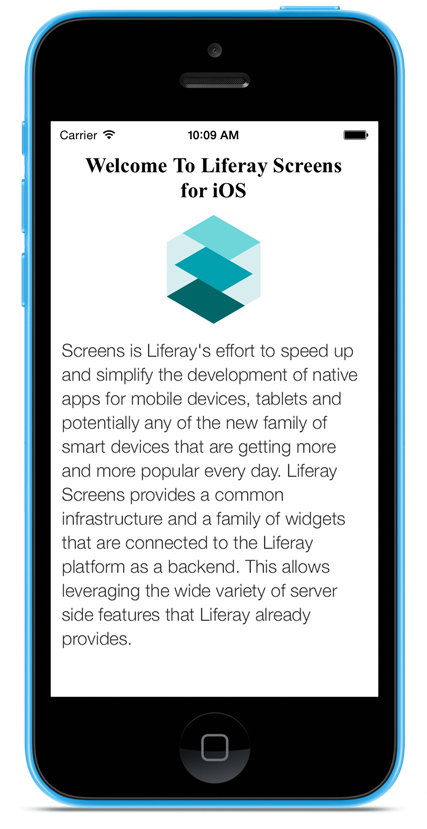 The Web Content Display Screenlet using the Default (default) Theme