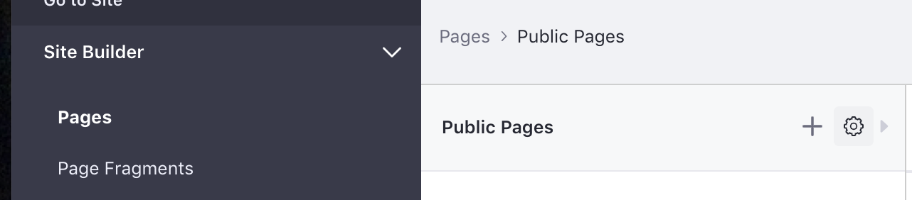 Figure 1: Selecting the Page Set configuration option.