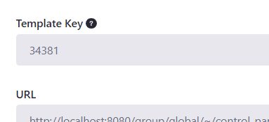 Figure 1: You can find the Template Key when view the Edit page for a template..