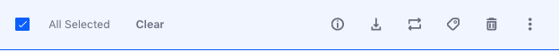 Figure 3: With items selected, the Management Bar changes.