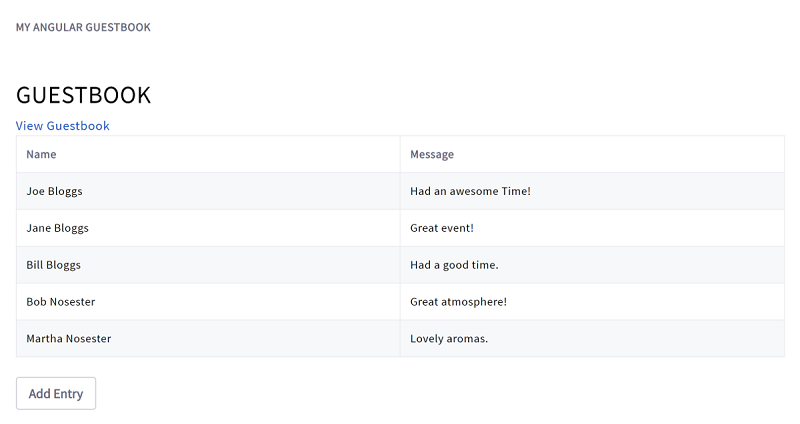 Figure 1: Apps like this Guestbook app are easy to migrate to Liferay DXP.