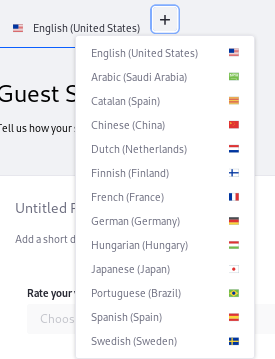 Figure 1: Add a translation for the form.