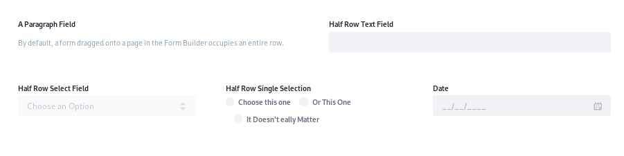 Figure 3: The first row is in two columns and the second row is in three columns.