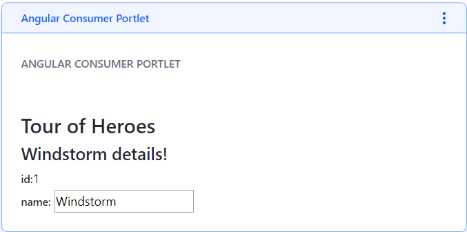 Figure 1: Type custom text in the field and watch it instantaneously displayed in the portlet..
